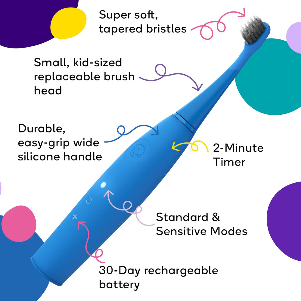 BURST Kids genuine replacement heads help maintain a healthy brushing routine.
