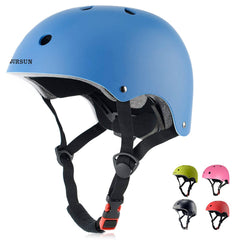 BURSUN Kids Helmet front view shows streamlined design and full head protection for outdoor play