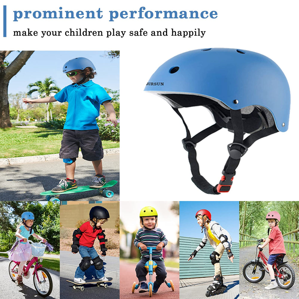 BURSUN Kids Helmet interior padding and fit system for all-day comfort