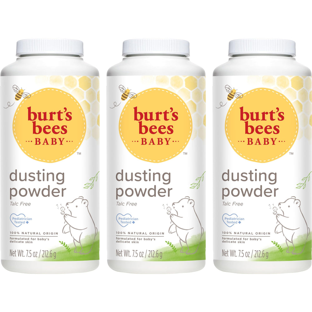 Burt's Bees Baby Dusting Powder no talc for soft, dry skin.
