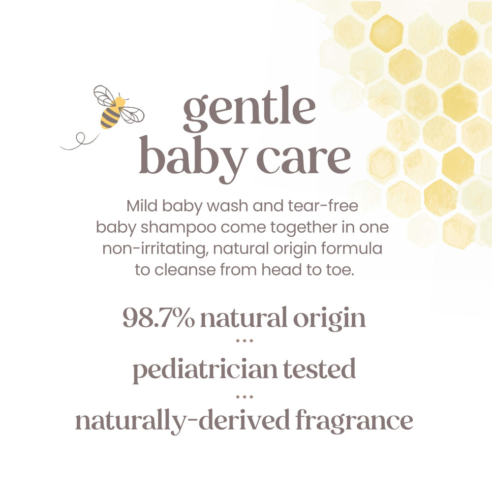 Burt's Bees Baby Sensitive Shampoo and Wash pediatrician-tested for daily use