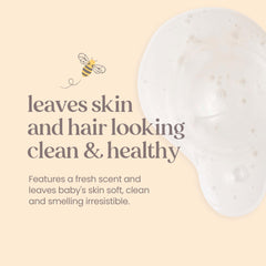The 33.8 fl oz Burt's Bees bottle ready for daily bath-time use.