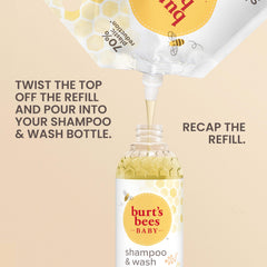 Pediatrician-tested Burt's Bees formula labeled on the bottle.