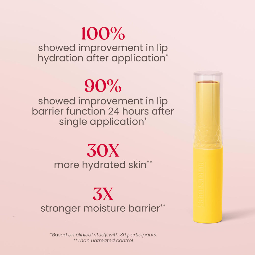 Paraben- and SLS-free Burt's Bees lip balm details