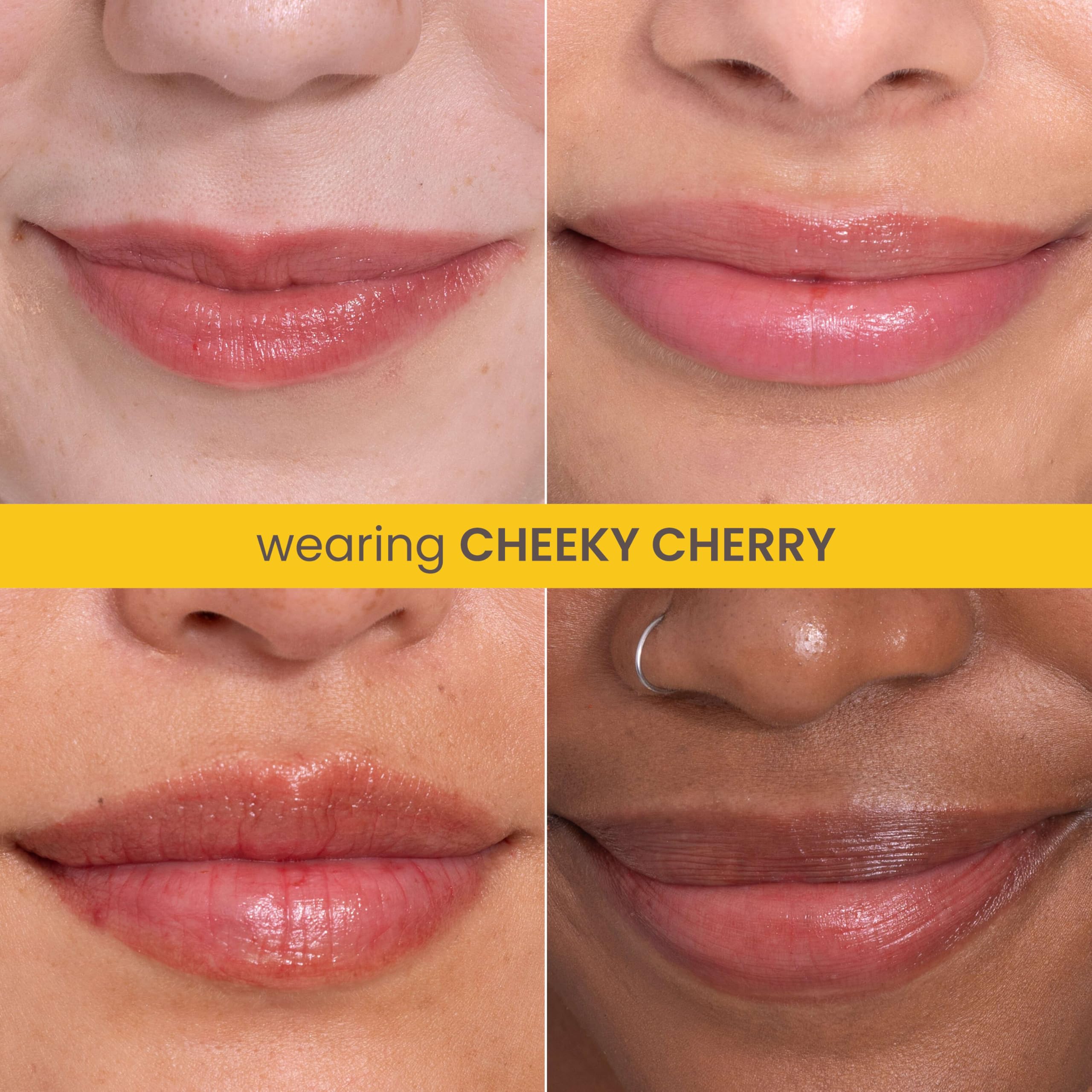 Burt's Bees Cheeky Cherry balm in purse-ready packaging.