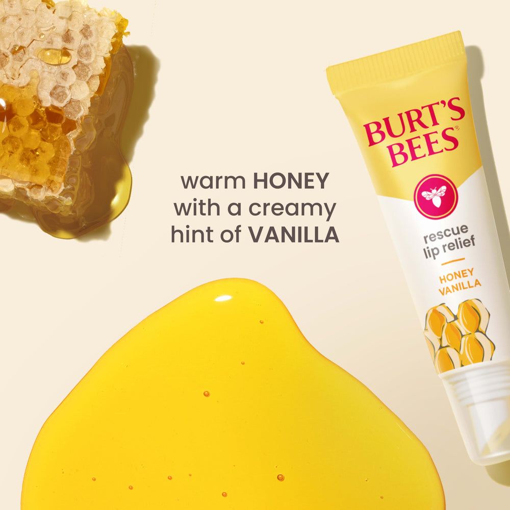 Non-sticky, lightweight Burt's Bees lip balm on lips