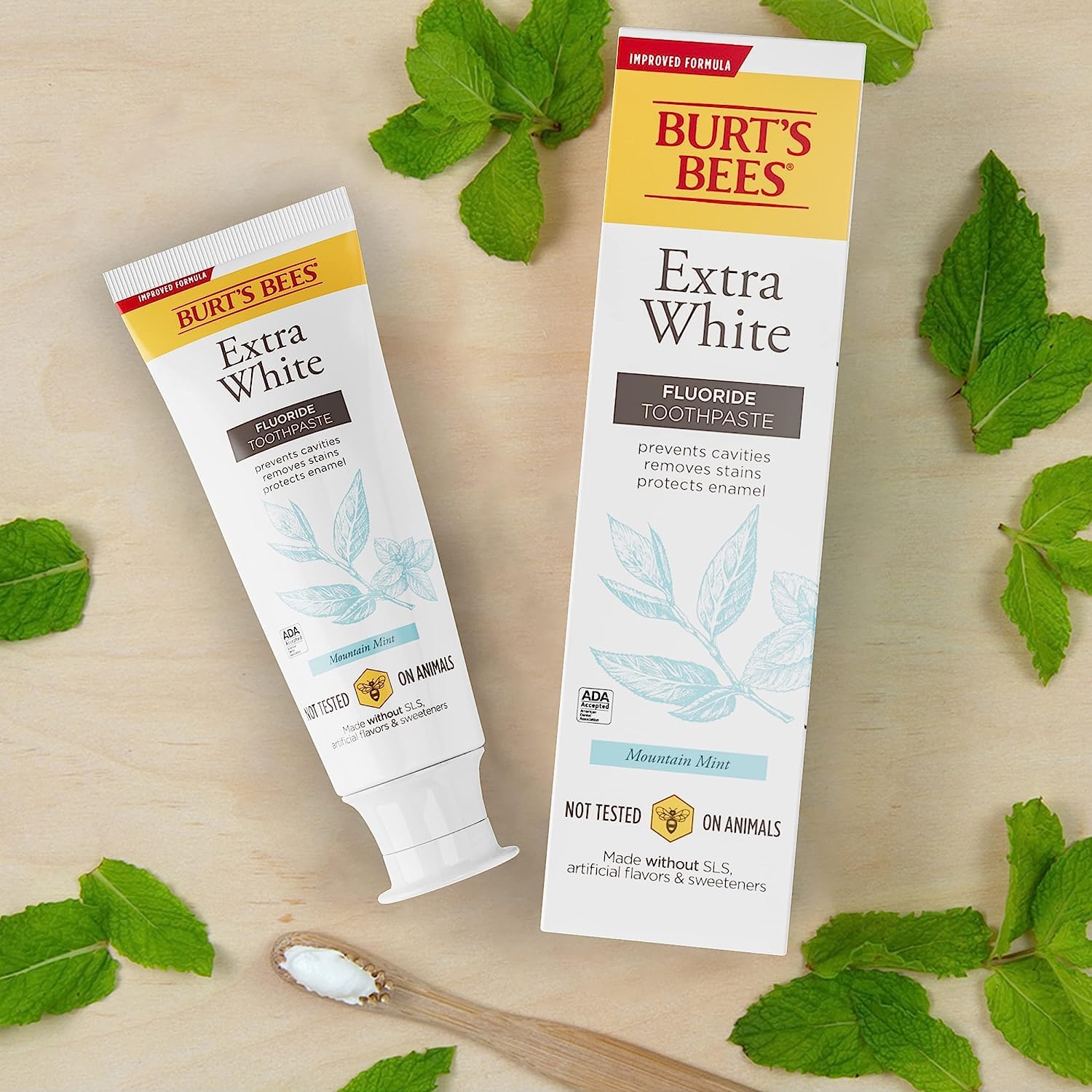 ADA Accepted Burt's Bees toothpaste provides reliable daily oral care.
