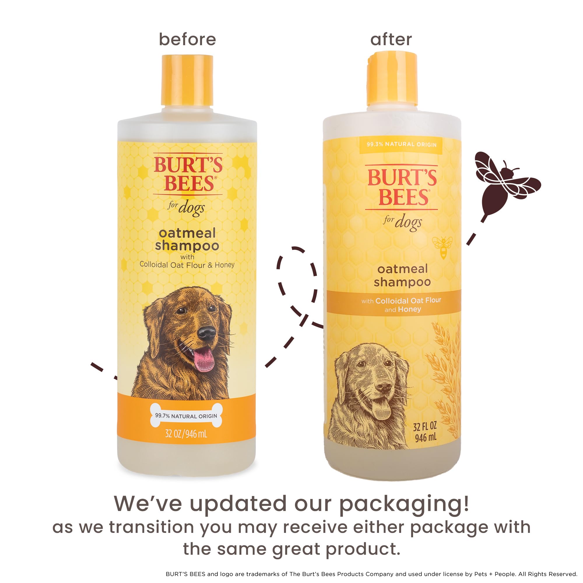 Burt's Bees for Pets honey oatmeal ingredients highlight natural care