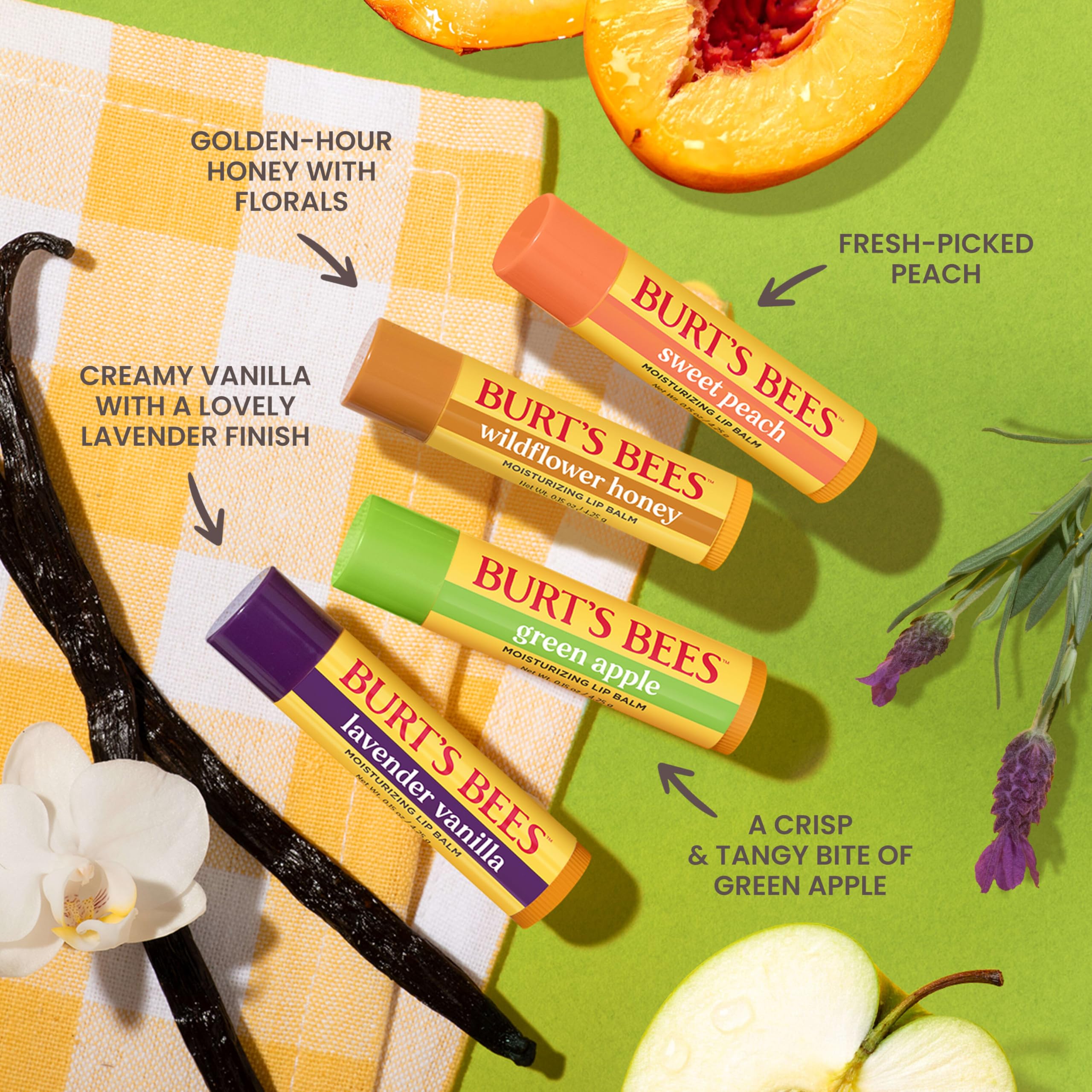 Burt's Bees Garden Party Lavender Vanilla pack front for on-the-go moisture.