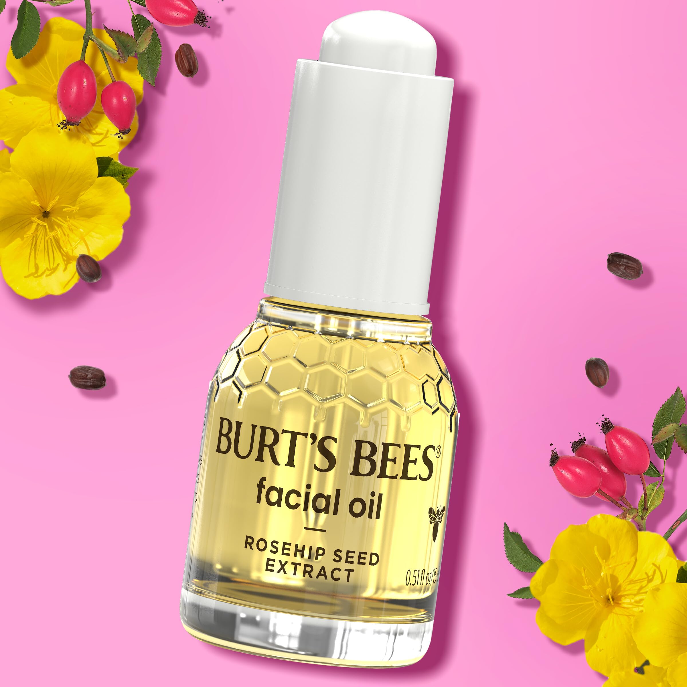 Burt's Bees Rosehip Oil with Ice Roller enhances a refreshing morning routine