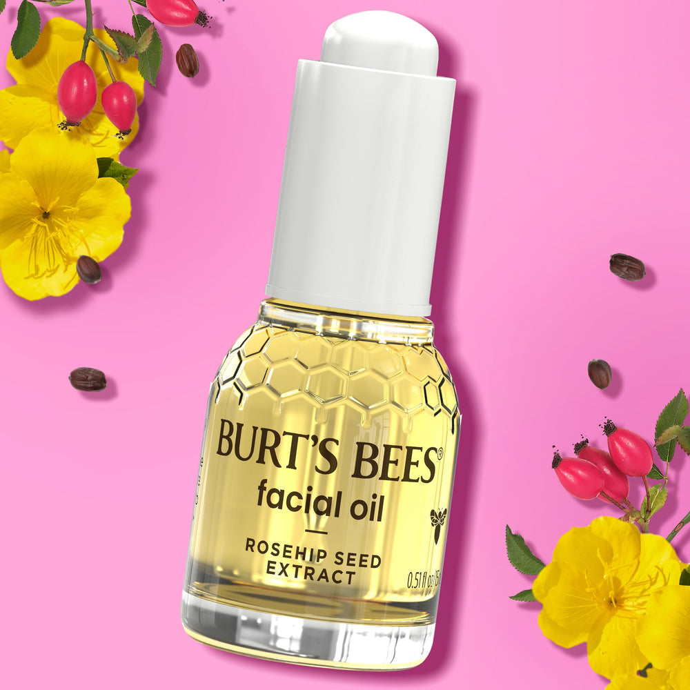 Burt's Bees Rosehip Oil with Ice Roller enhances a refreshing morning routine