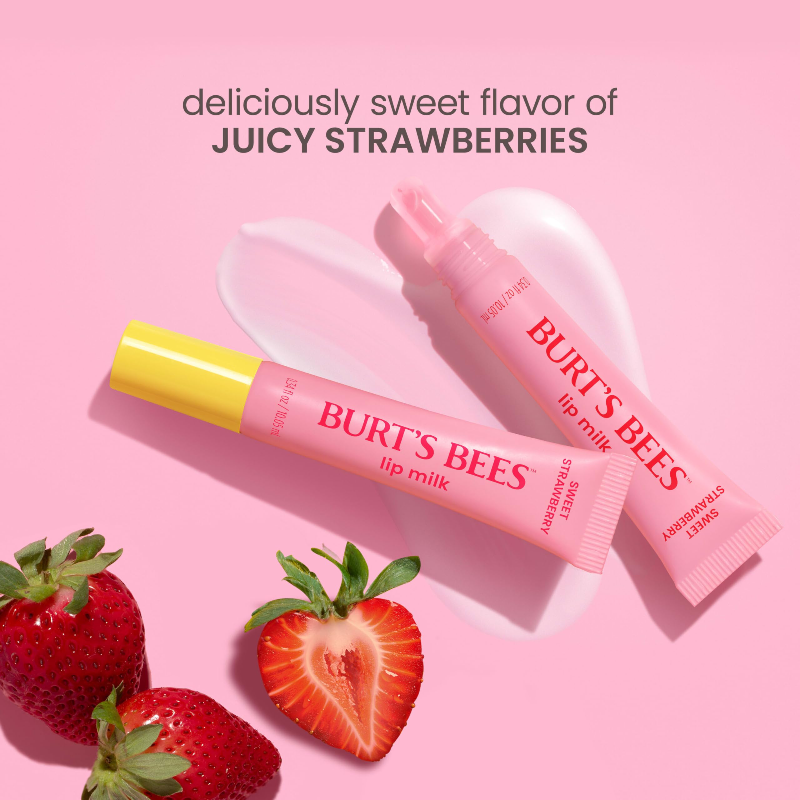 Burt's Bees Lip Milk carried in a purse for on-the-go hydration.
