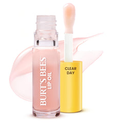 Burt's Bees Lip Oil Clear Day bottle delivering instant hydration with gloss