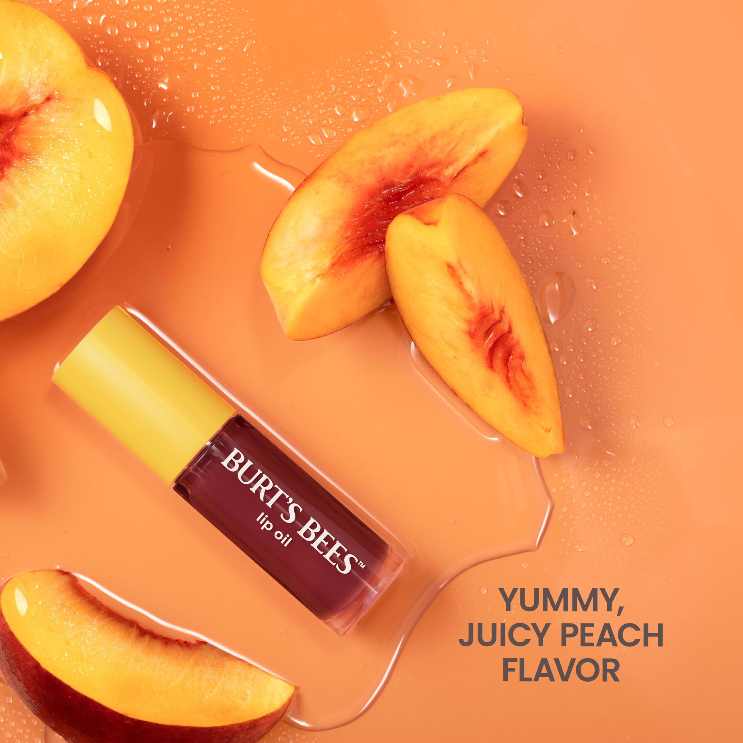 Burts Bees Lip Oil Plum Twilight peach fragrance notes for a pleasant scent.