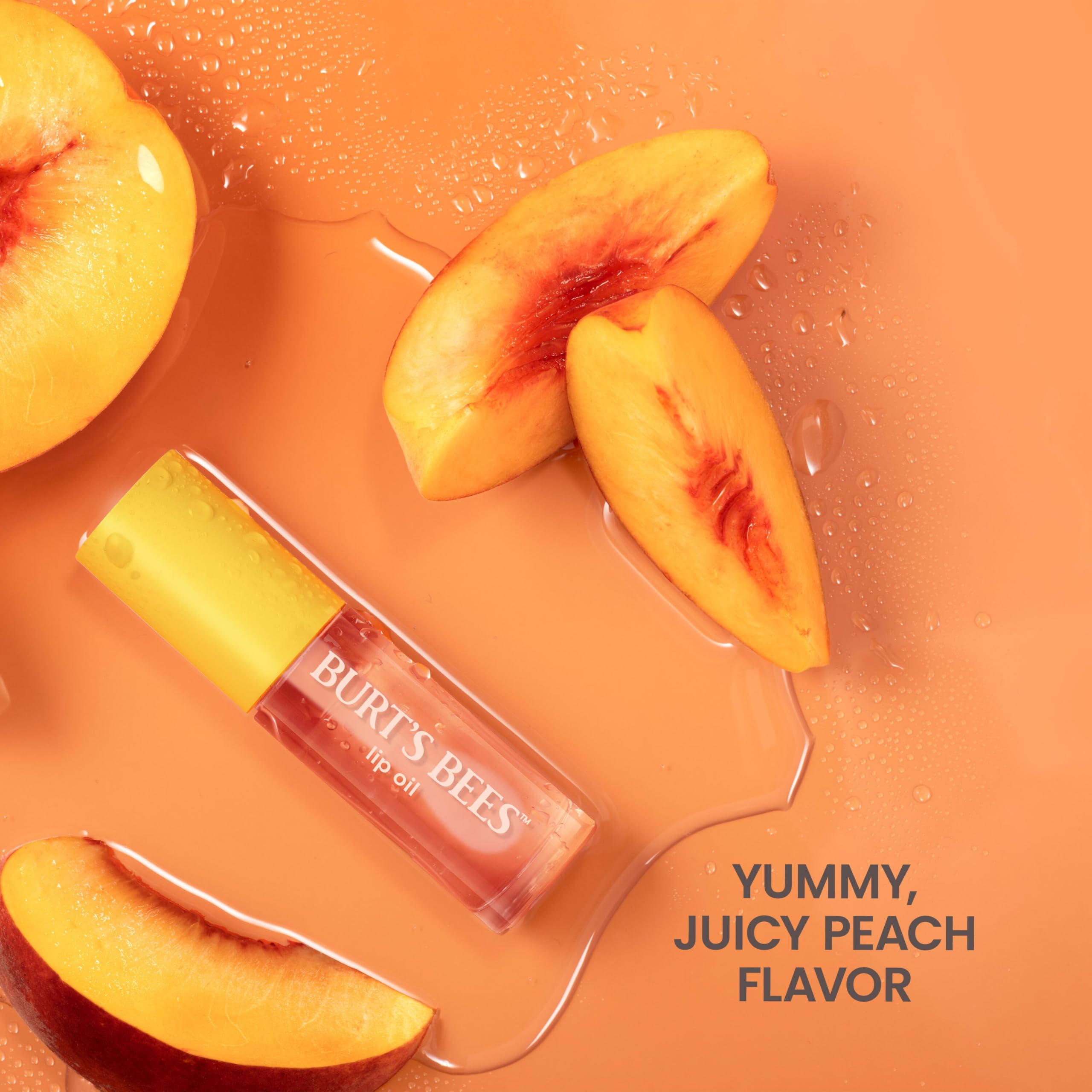 Vitamin E enriches Burt's Bees Lip Oil Clear Day formula