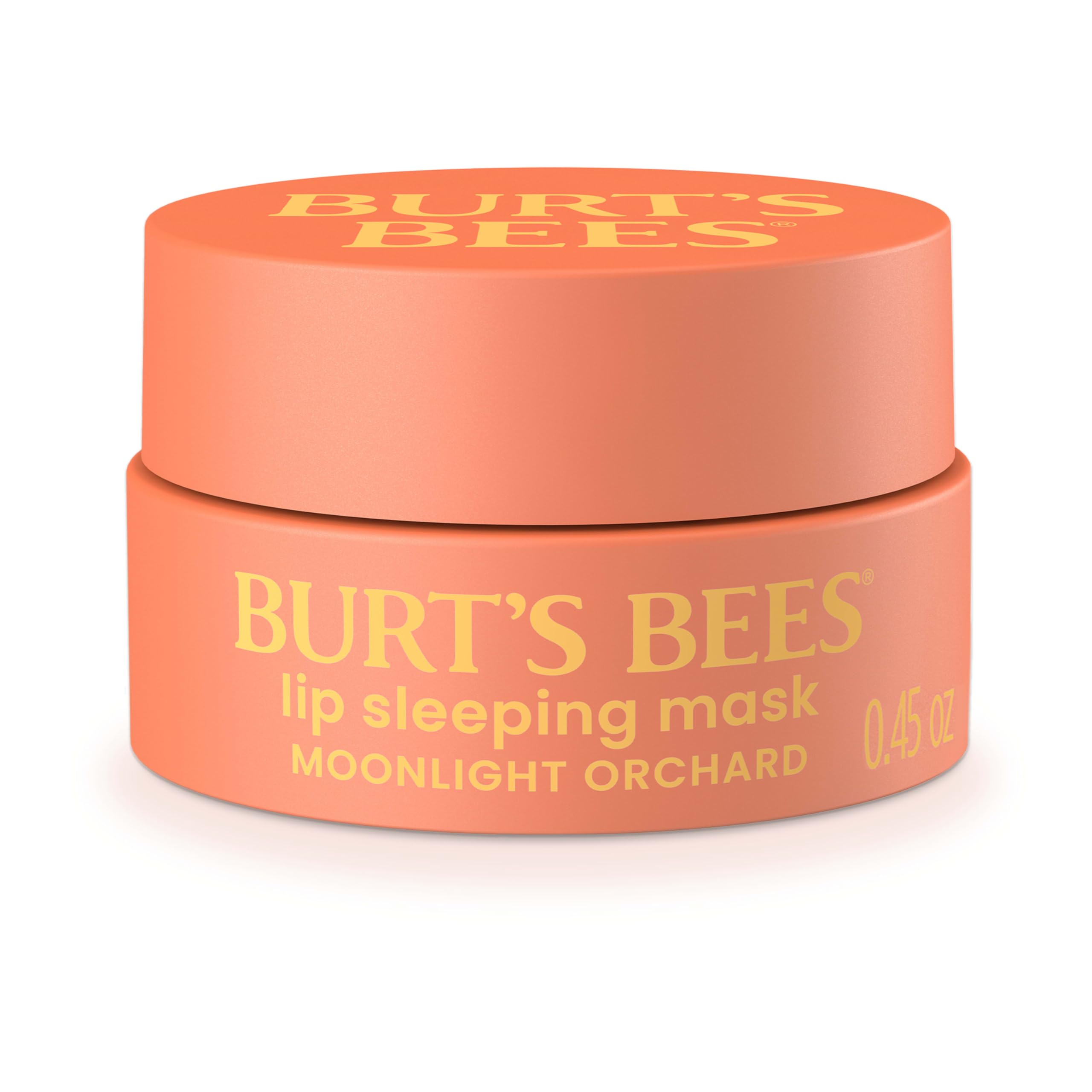Burt’s Bees Moonlight Orchard Lip Sleeping Mask jar for overnight hydration.