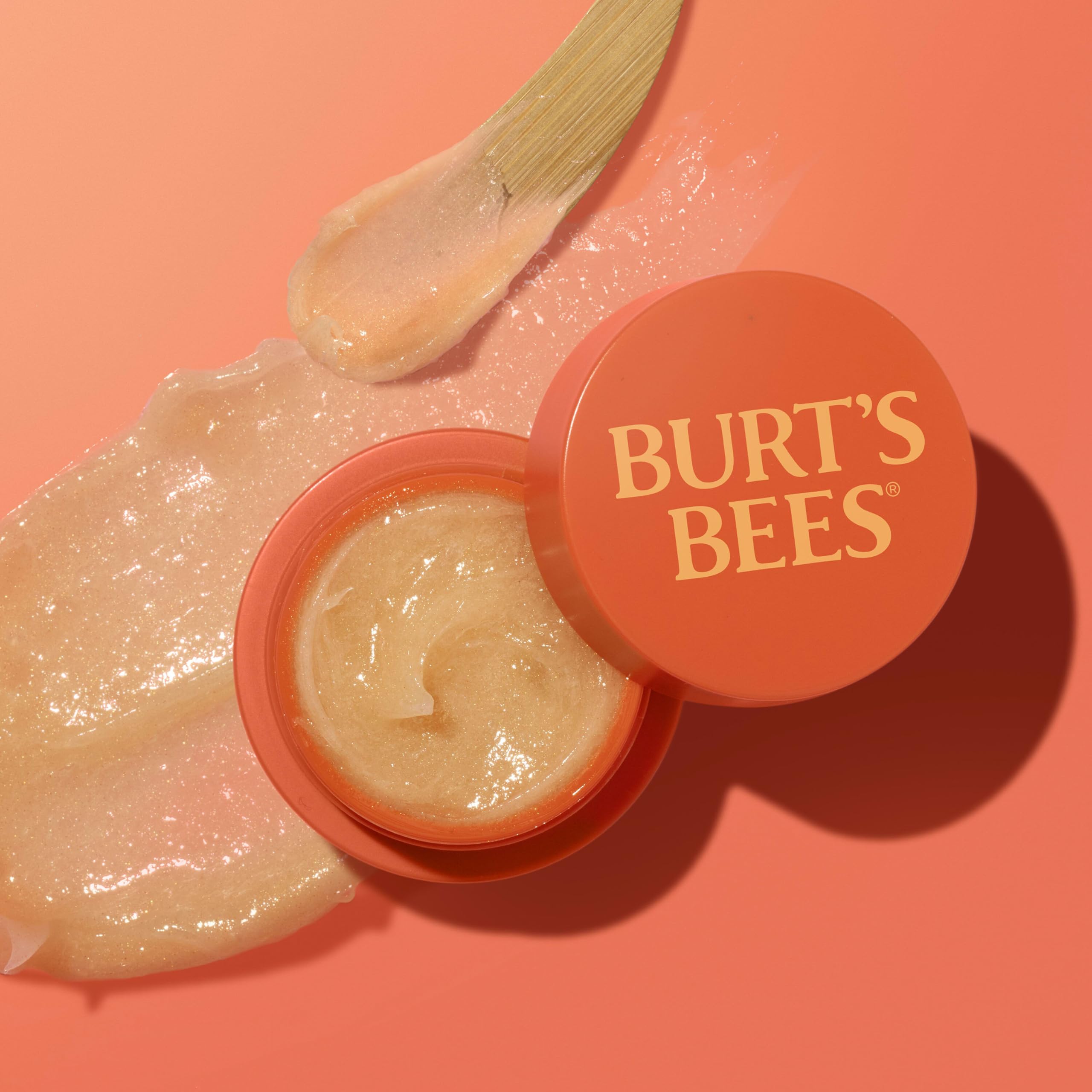 Burt’s Bees Moonlight Orchard Lip Sleeping Mask jar is compact for bedside storage.