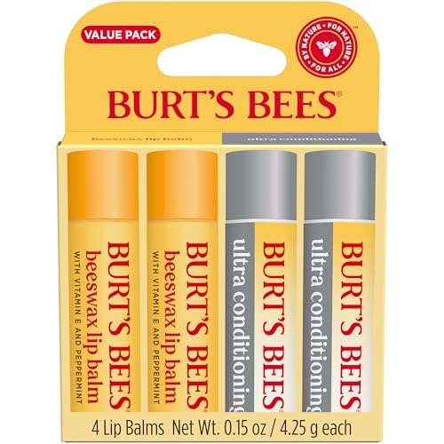 Peppermint note Burt's Bees lip balm close-up minty sensation