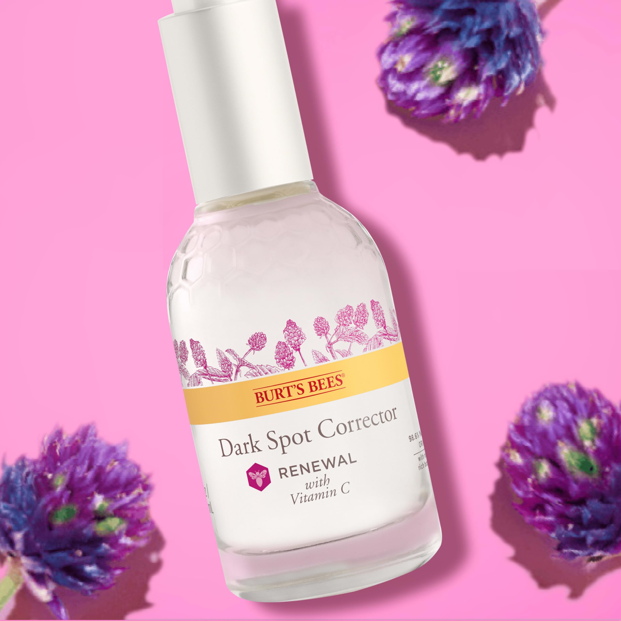Burt's Bees Renewal cruelty-free packaging with Leaping Bunny certification.
