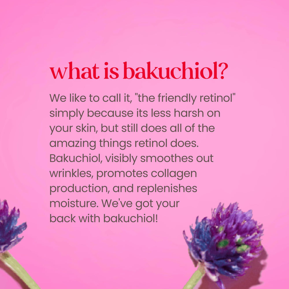 Burt's Bees Renewal bakuchiol and vitamin C ingredients close-up for radiance.
