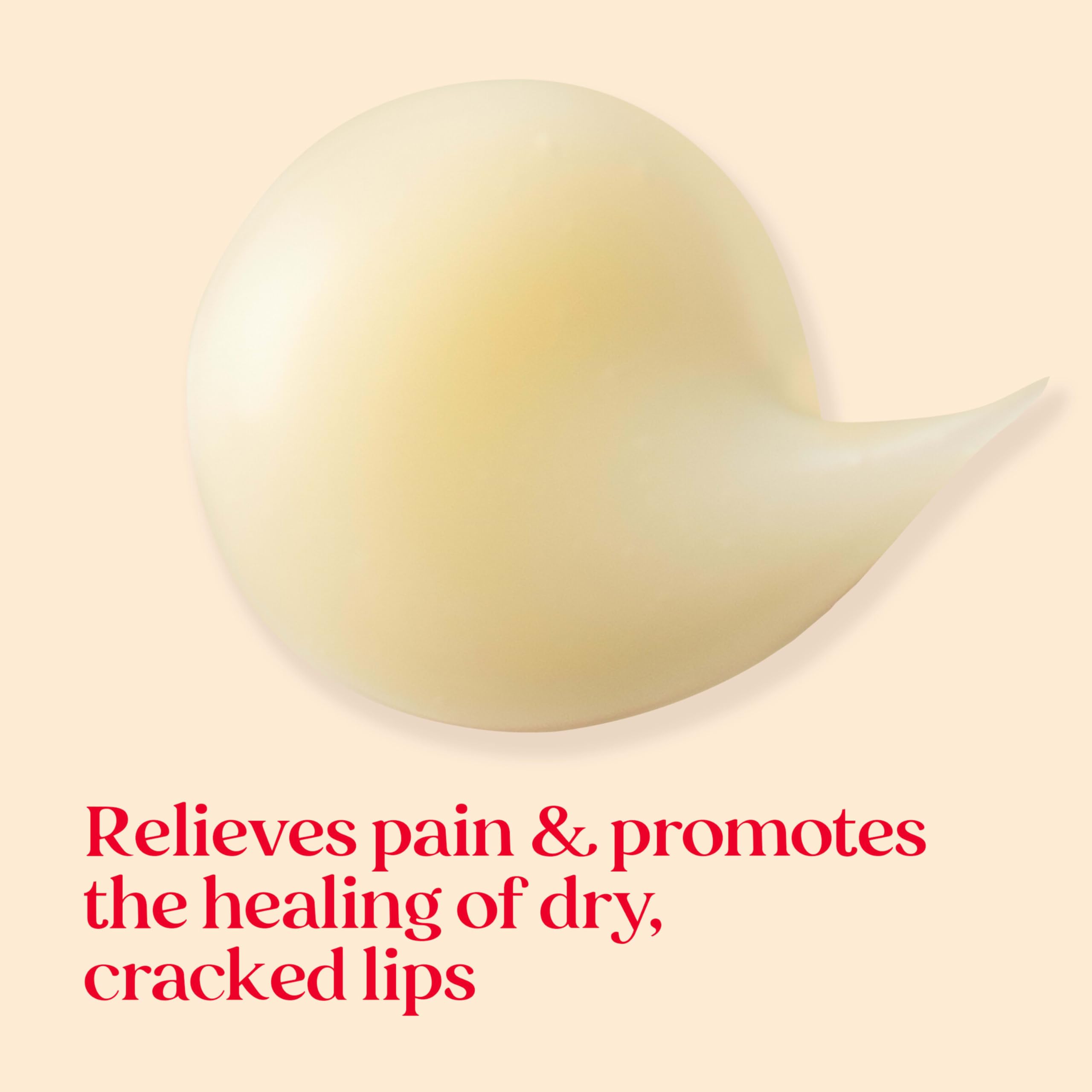 Burt's Bees rhubarb-sage ingredients panel implies calming, natural relief approach