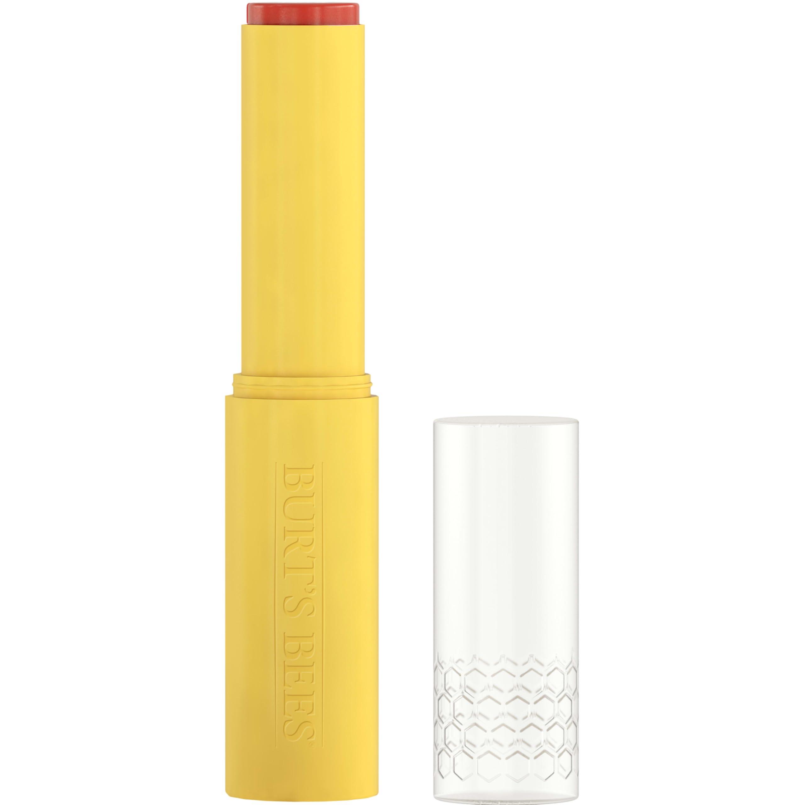 Burt's Bees Rose Knows application for buildable lip color and care.