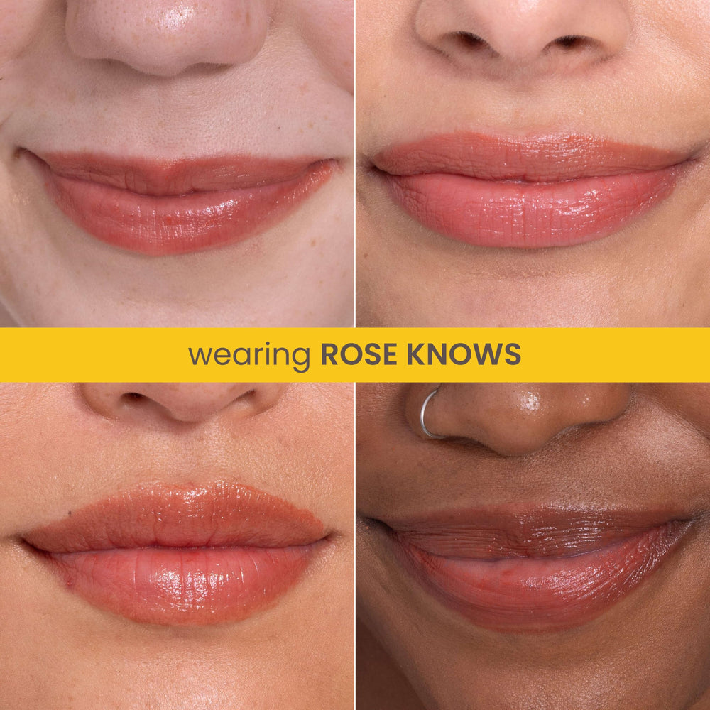 Burt's Bees semi-glossy finish adds subtle lip shine.