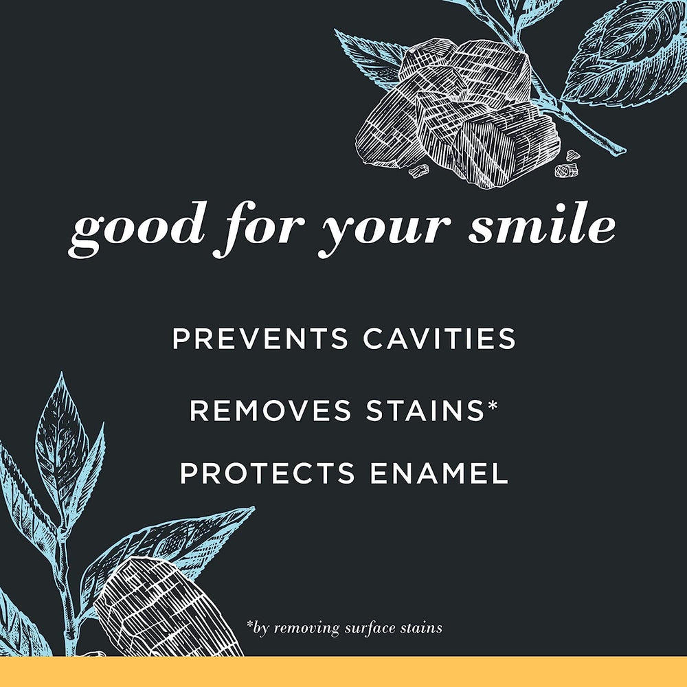Burts Bees Mountain Mint toothpaste box presents a fresh, clean branding.