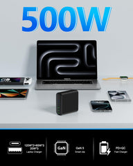 BURUDU 120W USB-C outputs enable fast laptop charging for professionals.