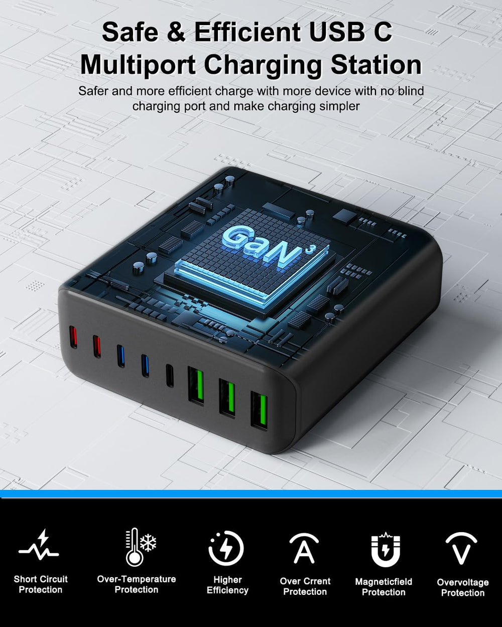 BURUDU GaN fast charging keeps devices cooler during use.