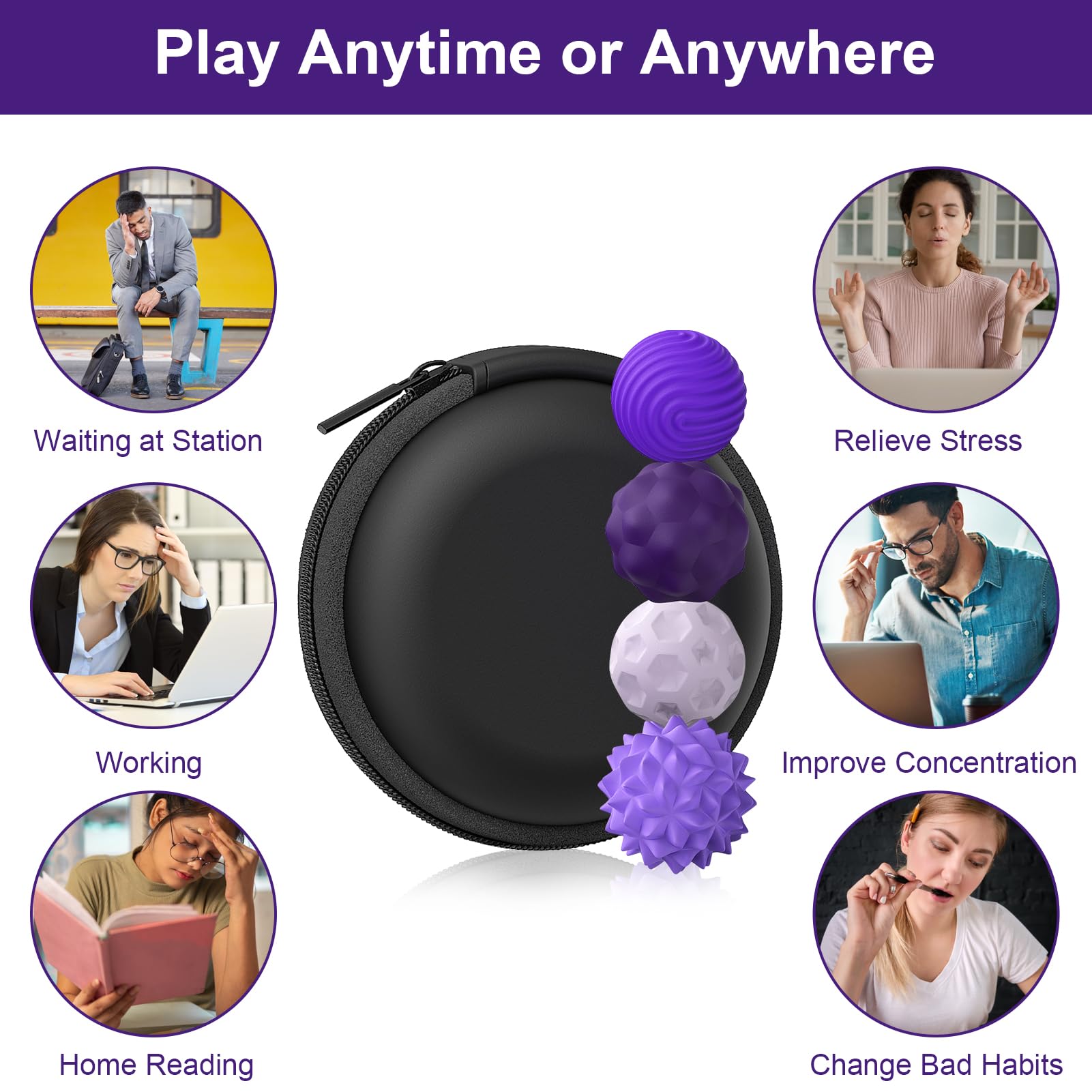 BUSOHA silicone fidget ball gift option for calming moments