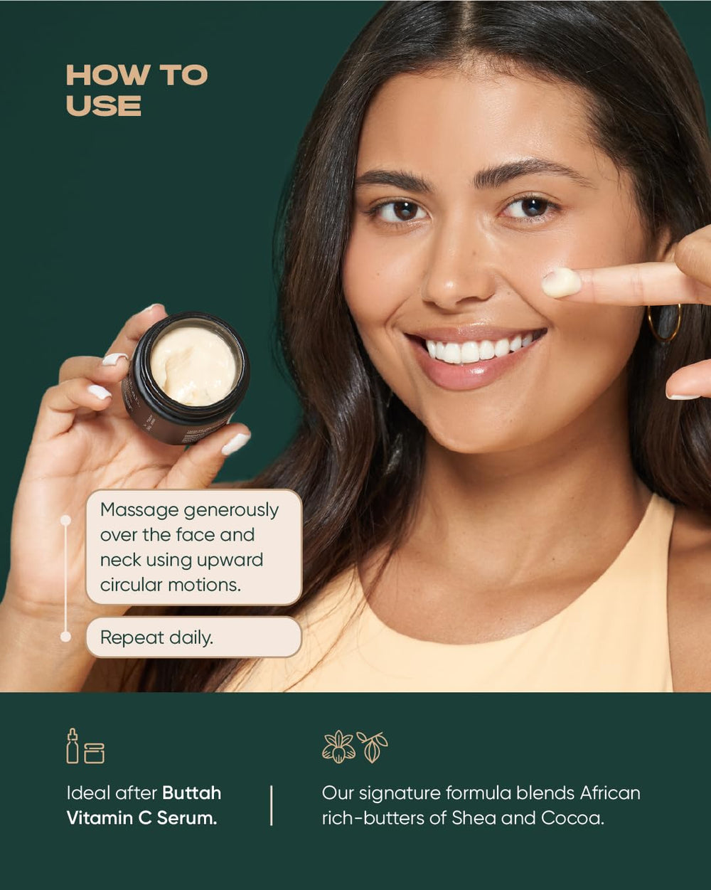 Buttah Skin CocoShea Revitalizing Cream jar inside view reveals nourishing formula