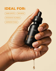 Buttah Skin Vitamin C Serum green tea scent close-up.