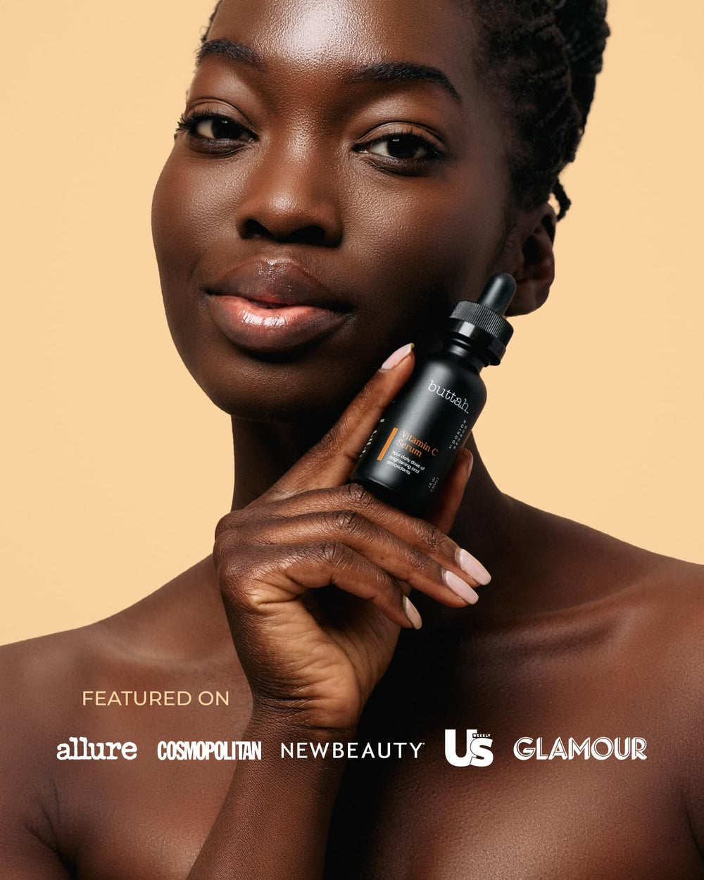 Buttah Skin Vitamin C Serum morning routine shot.