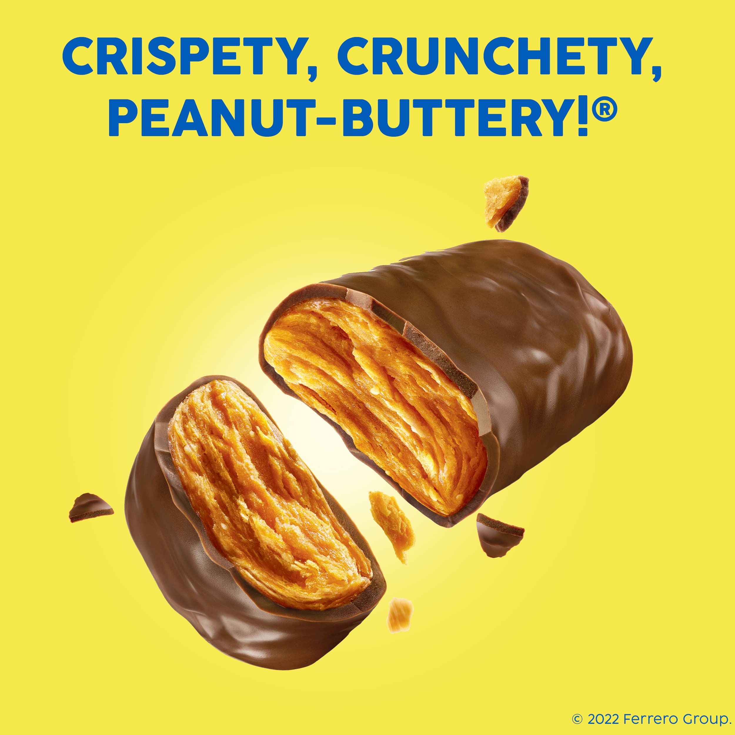 Butterfinger chocolatey peanut-buttery bar close-up highlighting crisp texture