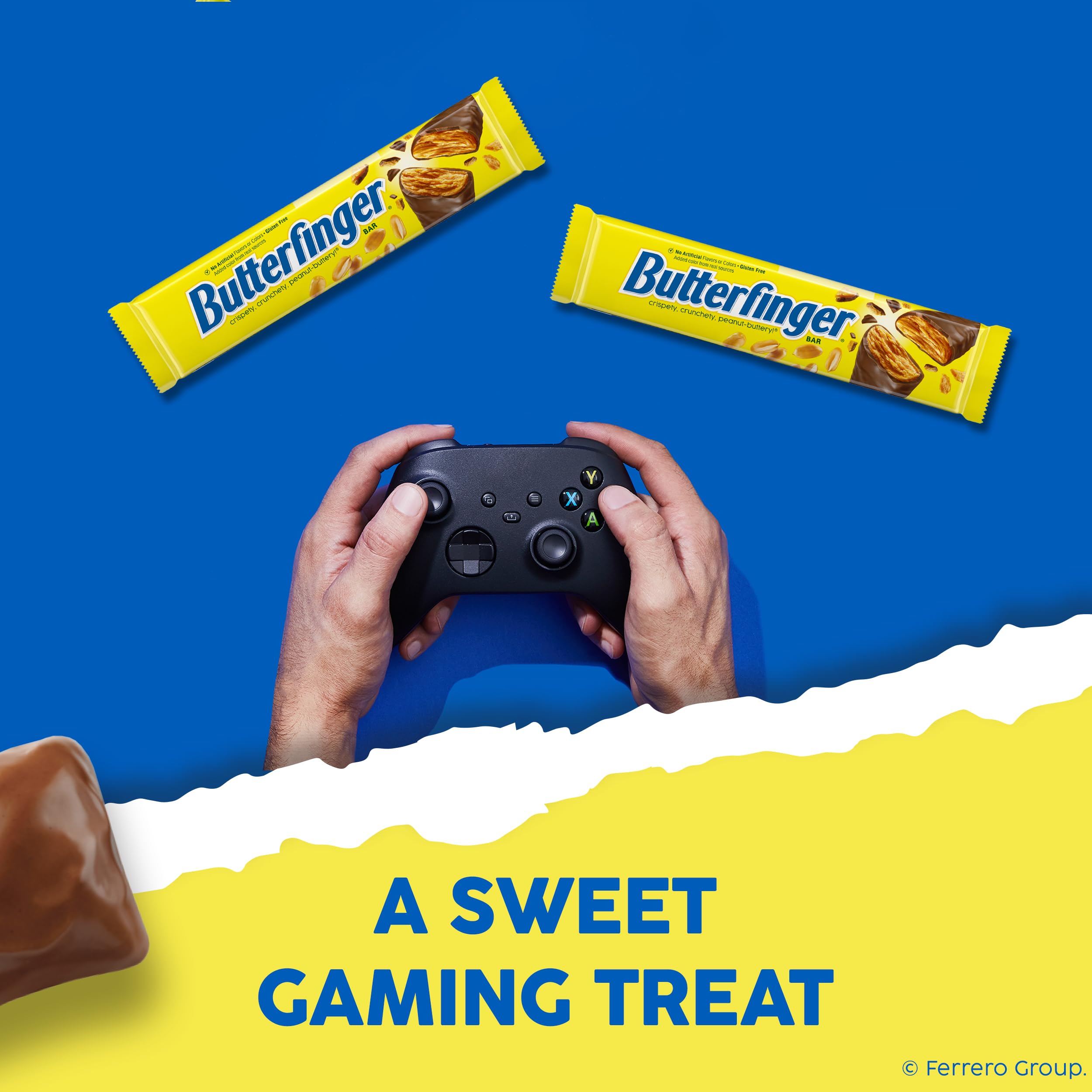 Butterfinger Easter treat display in a festive basket