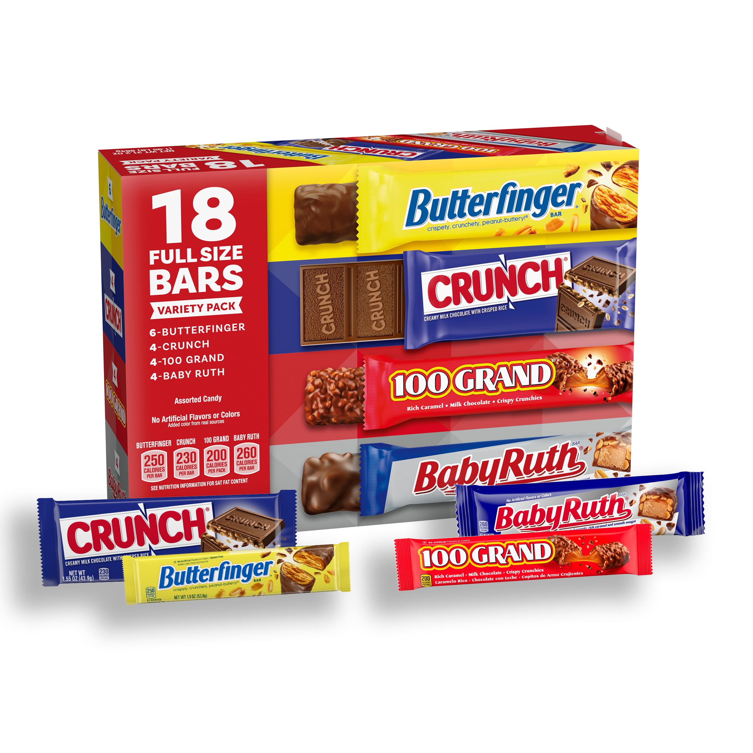 Butterfinger full-size box display, ideal for sharing at gatherings.