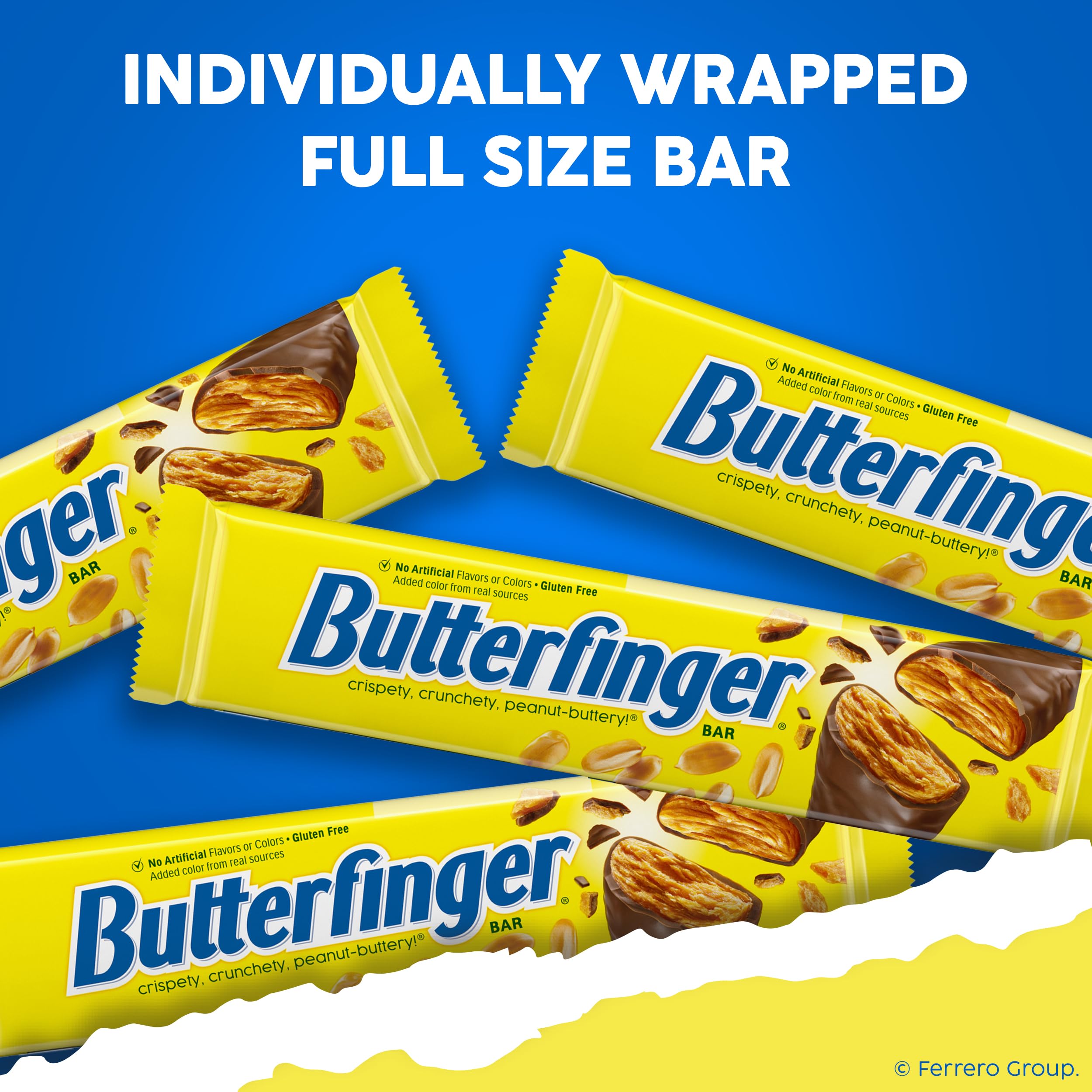 Butterfinger office treat beside notebook for a quick pick-me-up