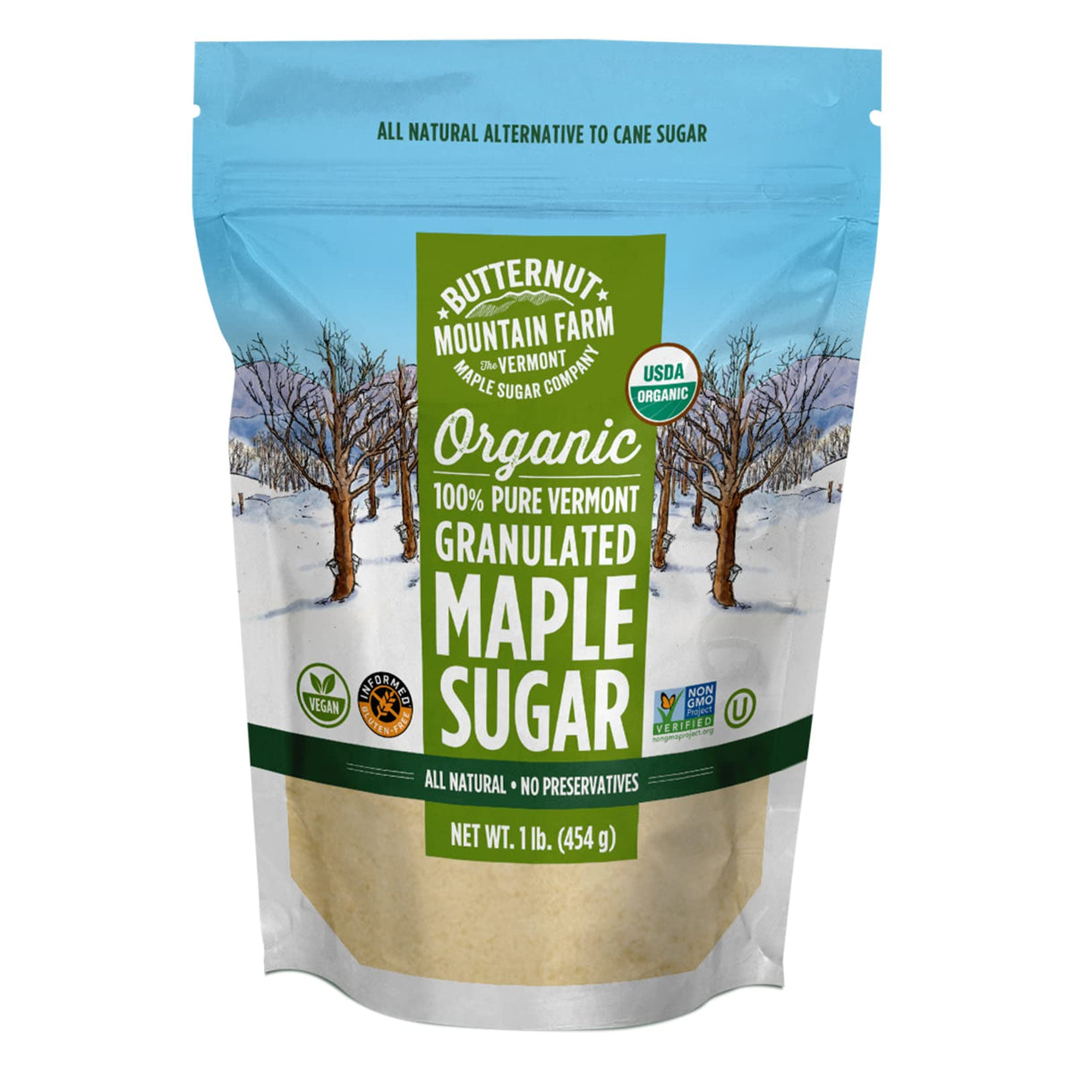 Butternut Mountain Farm maple sugar 1lb bag—premium Vermont sweetness for bakers