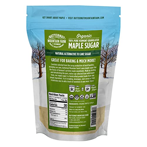 Butternut Mountain Farm maple sugar in a resealable pouch for fresh flavor anytime