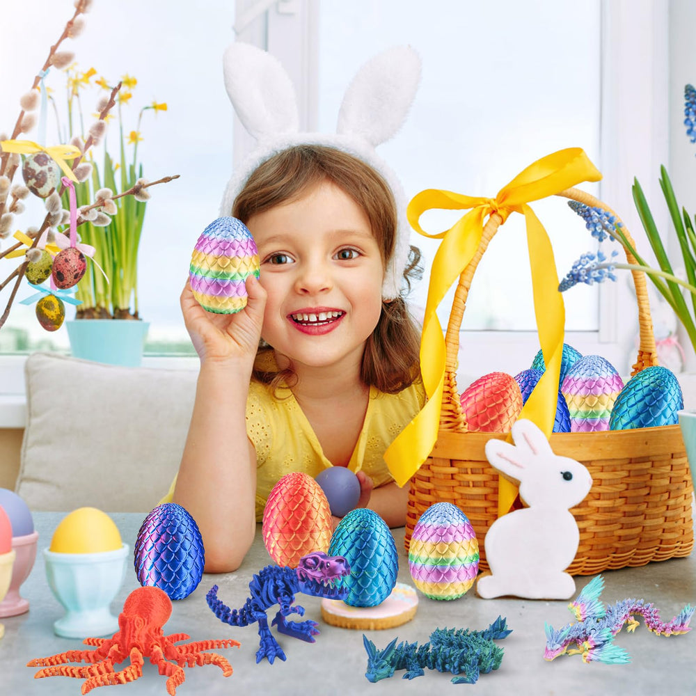 BUUFAN colorful dragon egg collection highlights safe PLA material.