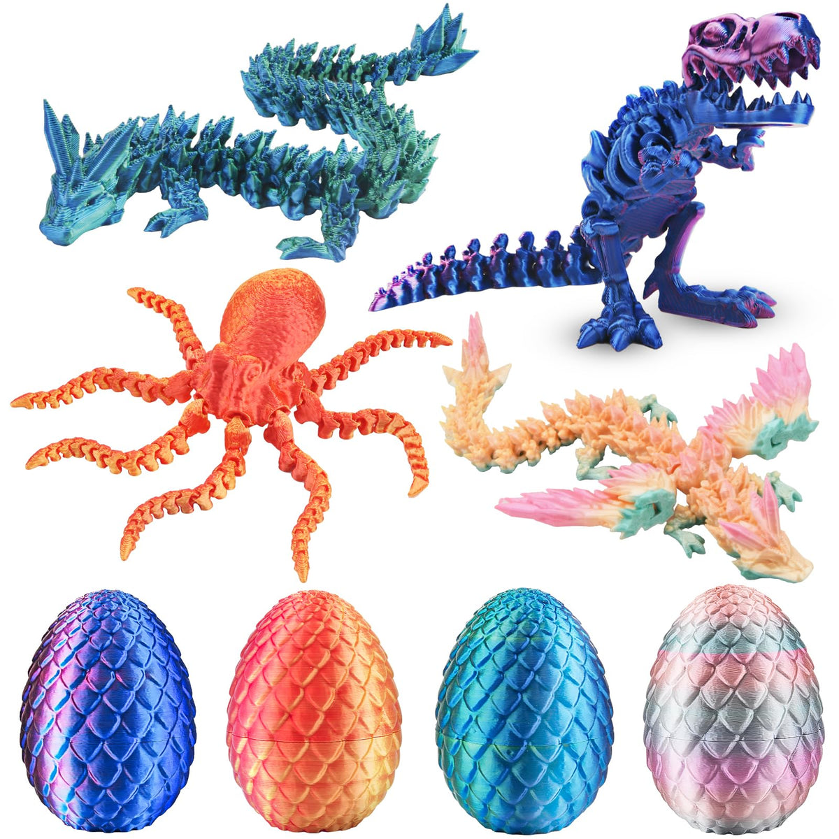 BUUFAN crystal dragon egg displays vibrant color for play and display.