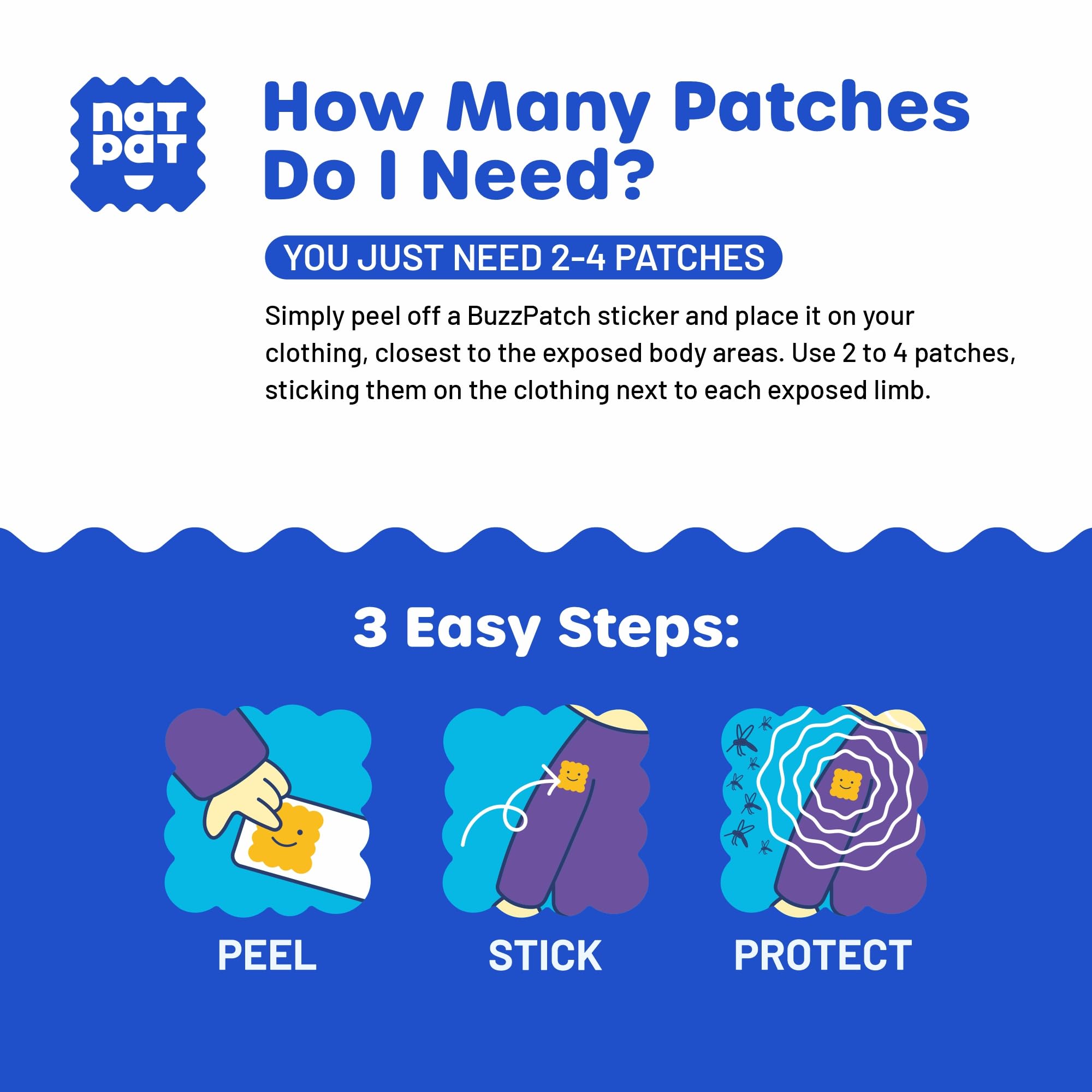 BuzzPatch NATPAT fabric close-up reveals essential oil infusion for fragrance and protection