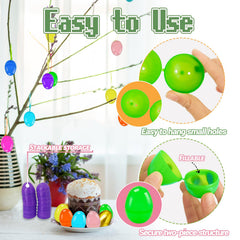 Bvrbaory smooth plastic Easter eggs are easy to clean
