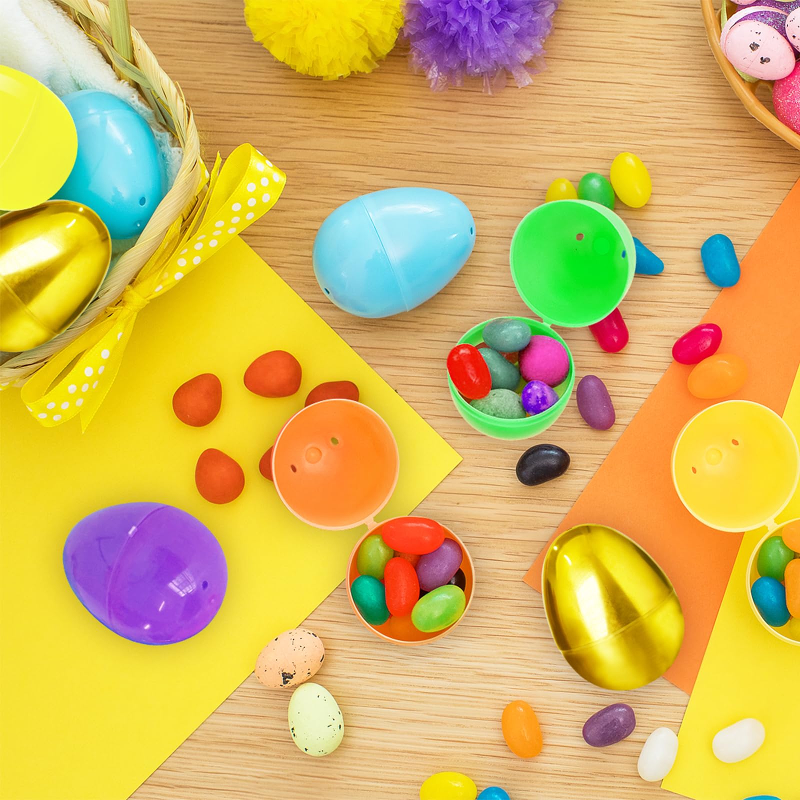 Bvrbaory stackable Easter eggs saving storage space