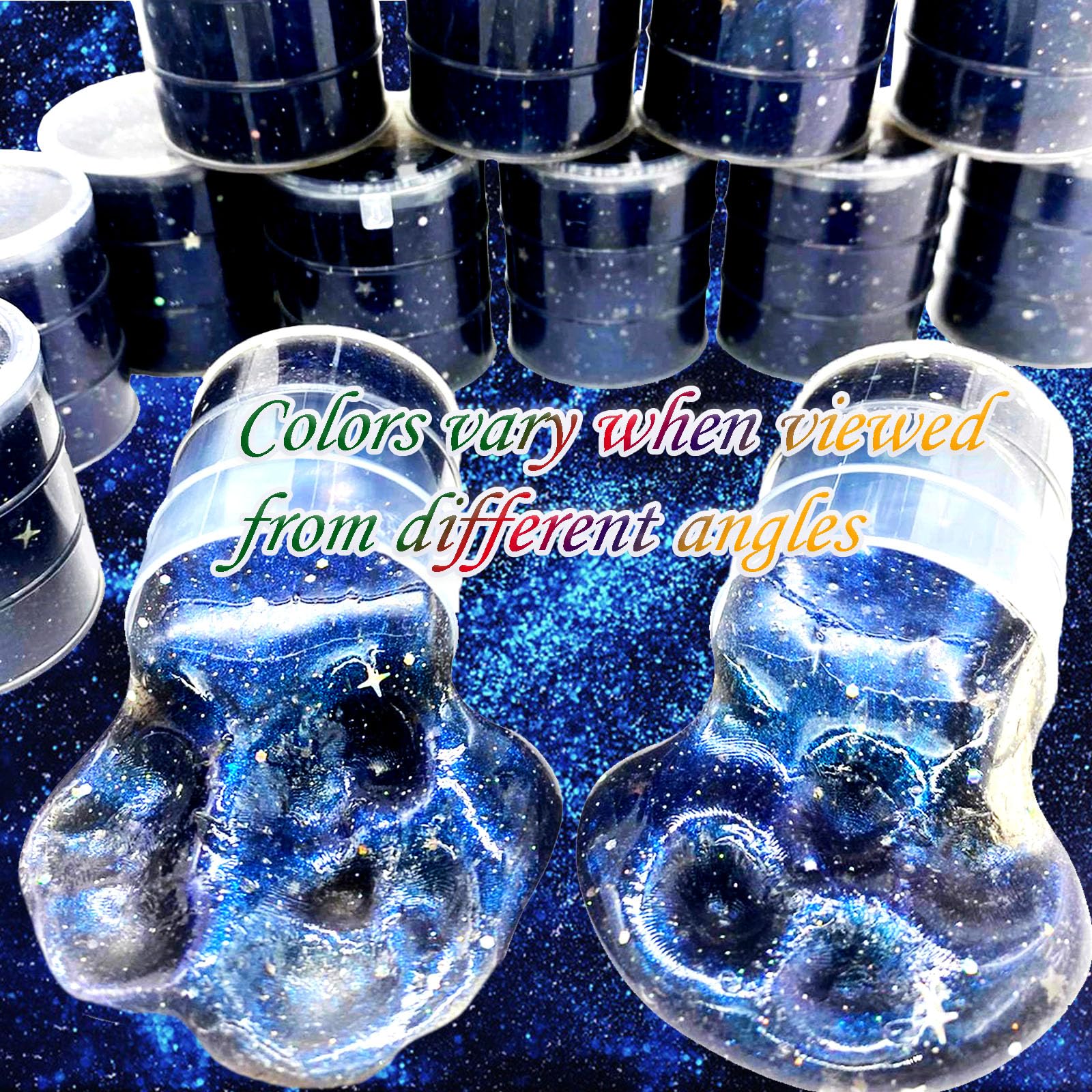 BVUEKEFT color shifting slime tones reveal blue purple copper under light for magic moments