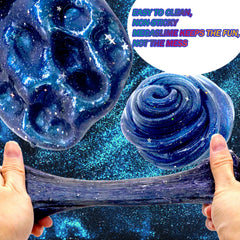 BVUEKEFT soft non sticky slime is easy to squeeze and clean after play