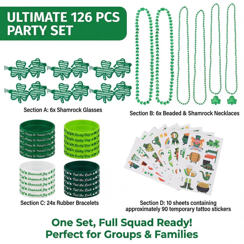 BVXVCB clover glasses lightweight photo props for parades