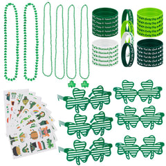 BVXVCB shamrock necklaces for St Patrick's Day celebrations