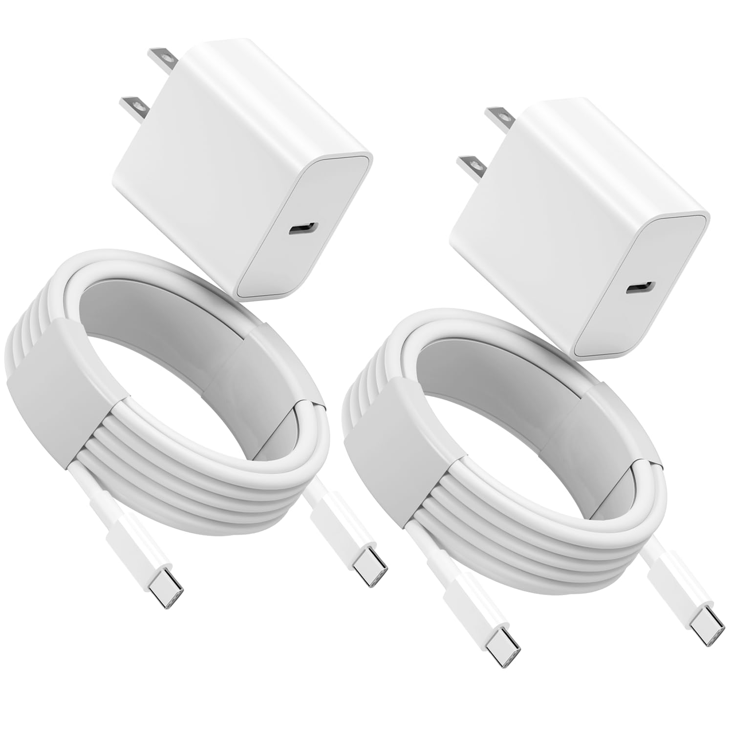 BWNWOVOS 10ft USB-C cable for extended charging reach at home or work.
